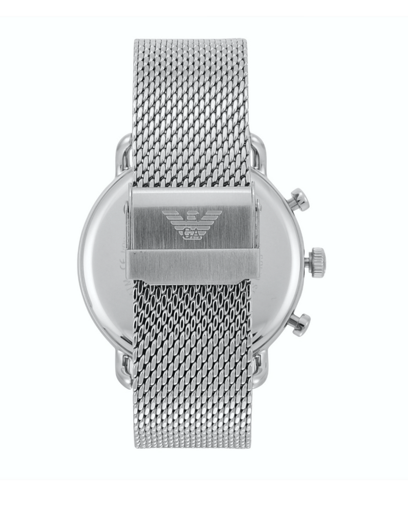 EMPORIO ARMANI MEN BLACK CHRONOGRAPH DIAL WATCH